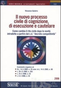 IL NUOVO PROCESSO CIVILE DI COGNIZIONE LIBRO